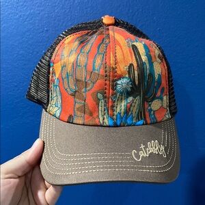 Cactus Print Trucker Hat